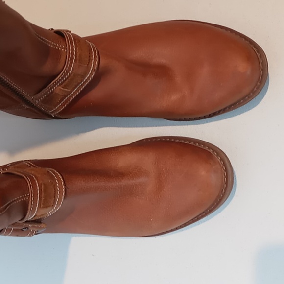 Timberland Savin Hill-Tall Leather Boots -w/ Zippers --British Tan - 7 women's - Picture 4 of 16